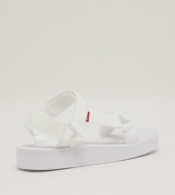 Levi's - White Flat Sandals