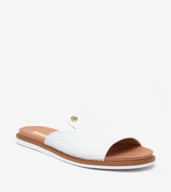 Moleca Moleca - White Flat Sandals