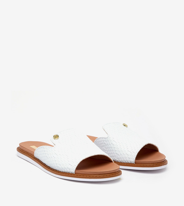 Moleca Moleca - White Flat Sandals
