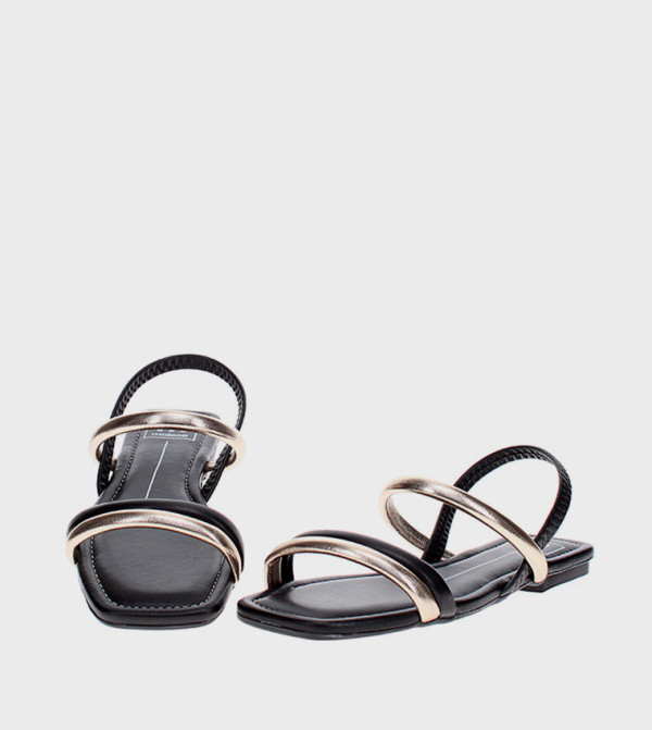 Moleca Moleca - Black Flat Sandals