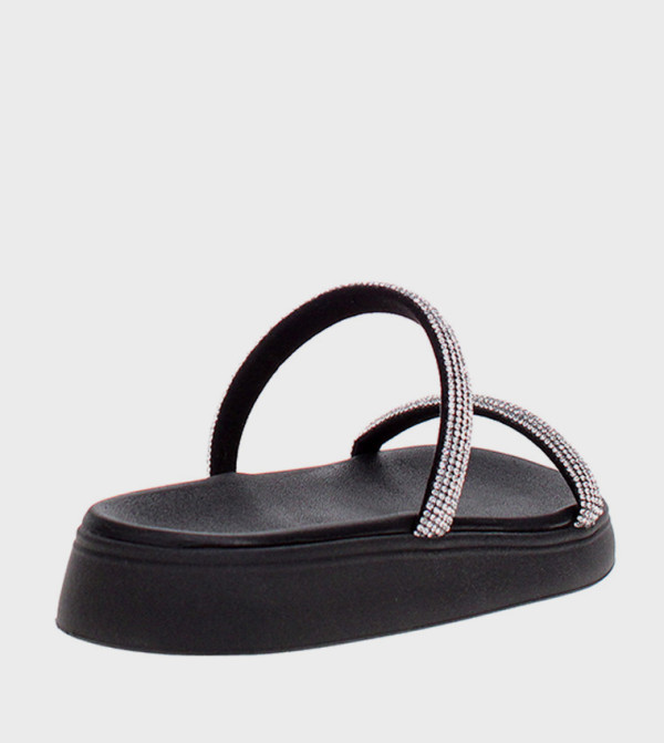Moleca Moleca - Black Flat Sandals