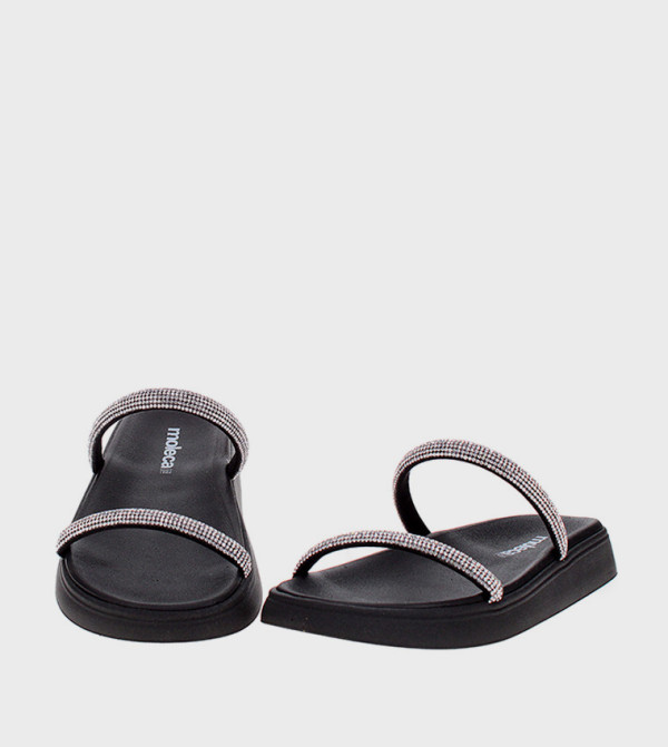 Moleca Moleca - Black Flat Sandals