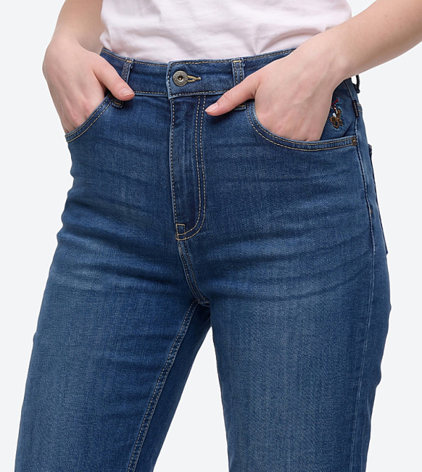 Beverly Hills Polo Club  Mom Jeans - Blue Mom Jeans