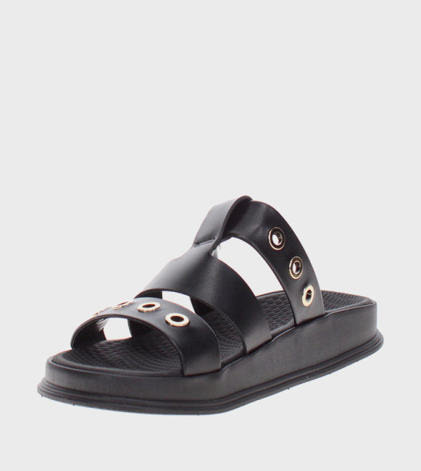 موليكا  - أسود Flat Sandals