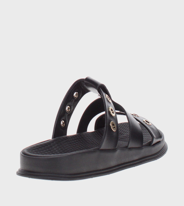موليكا  - أسود Flat Sandals