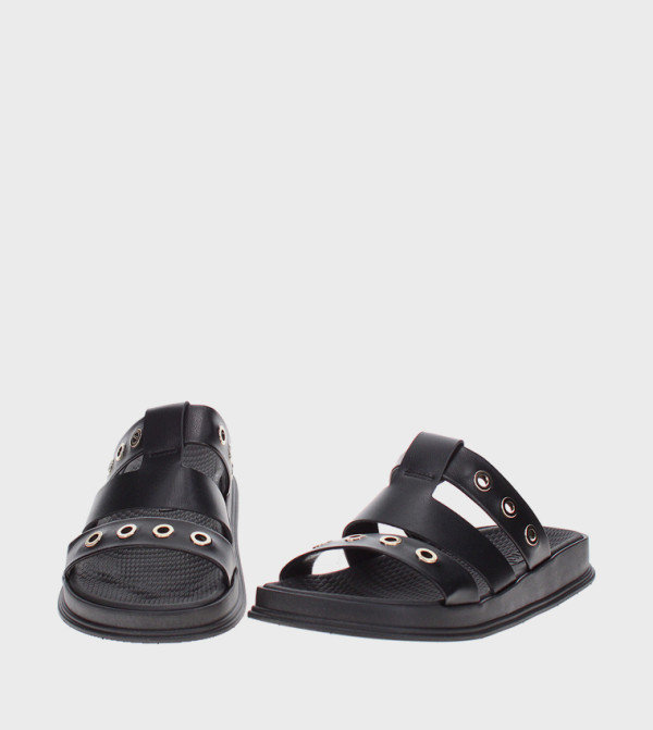 موليكا  - أسود Flat Sandals