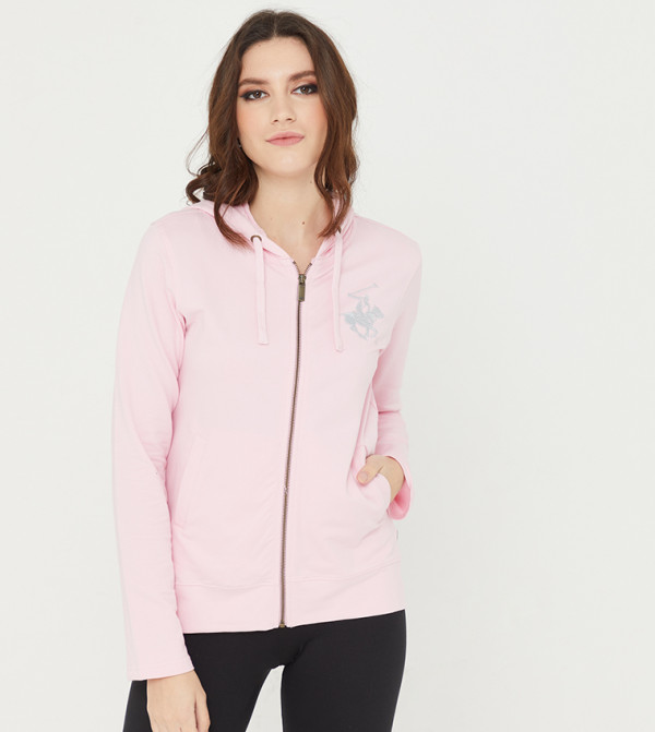 Beverly Hills Polo Club Clothing - Pink Fashion Hoodie