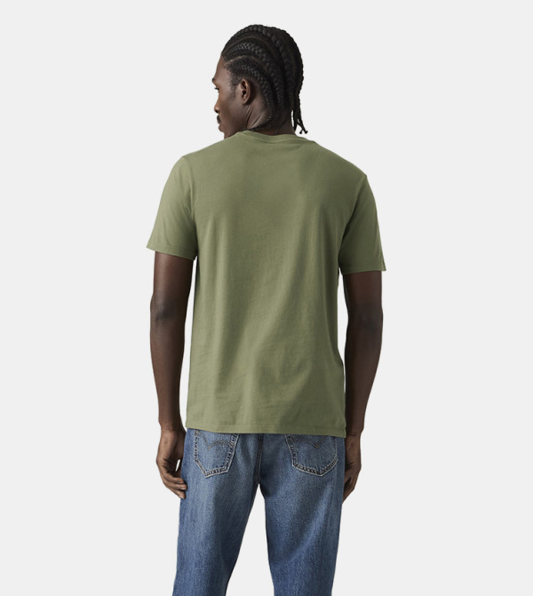 ليفايز  ملابس - أخضر Round Neck T-Shirts