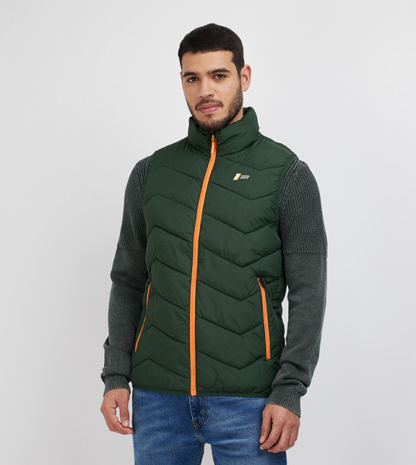 Jack & Jones Jack & Jones - Green Puffer Jacket