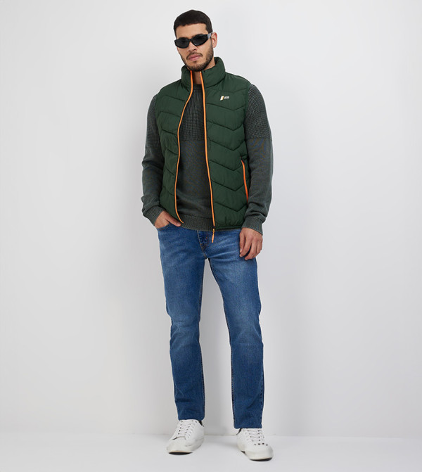Jack & Jones Jack & Jones - Green Puffer Jacket