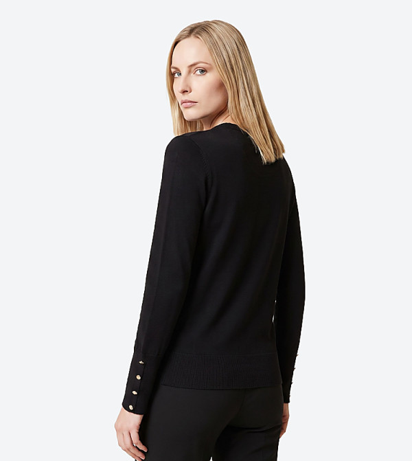 Beverly Hills Polo Club  Sweaters - BLACK Round Neck Sweaters