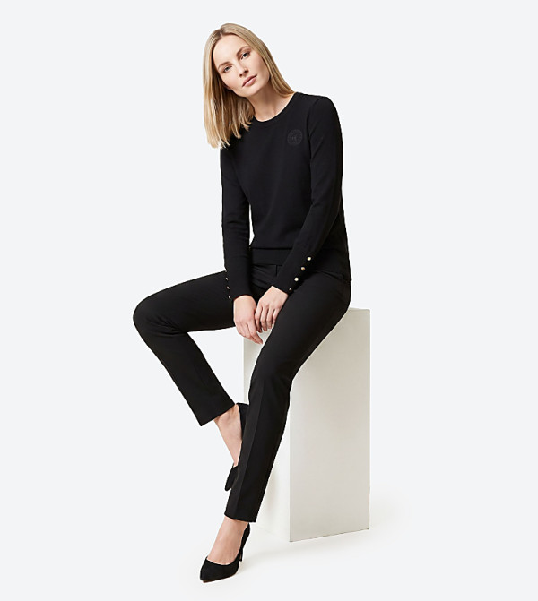 Beverly Hills Polo Club  Sweaters - BLACK Round Neck Sweaters