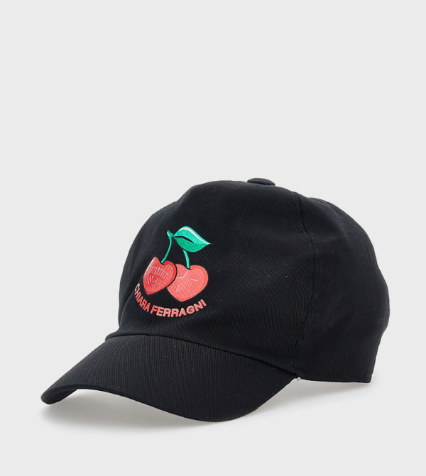 CHIARA FERRAGNI KIDS  Caps & Mittens - Black Caps & Mittens