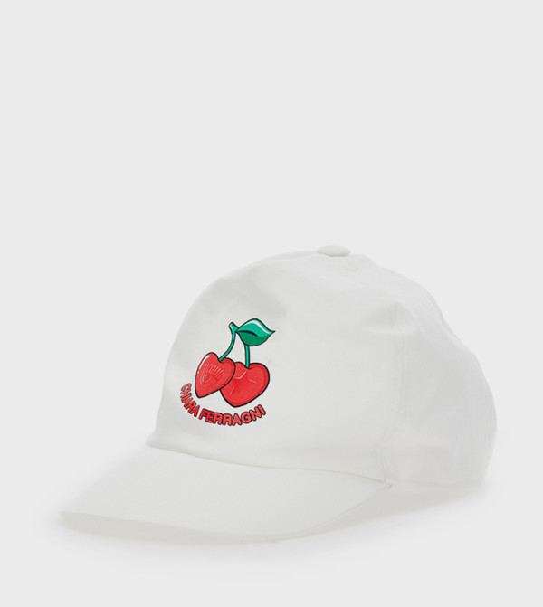 CHIARA FERRAGNI KIDS  Caps & Mittens - White Caps & Mittens