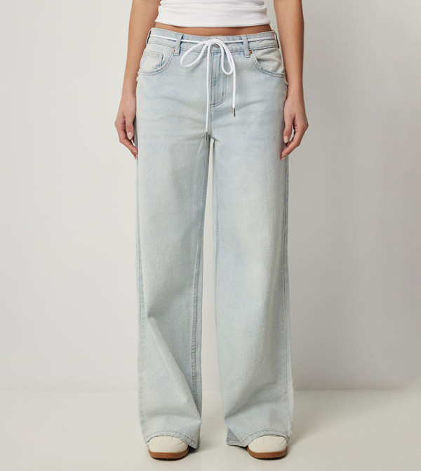 Ardene  Jeans - Light Blue Wide Leg Jeans