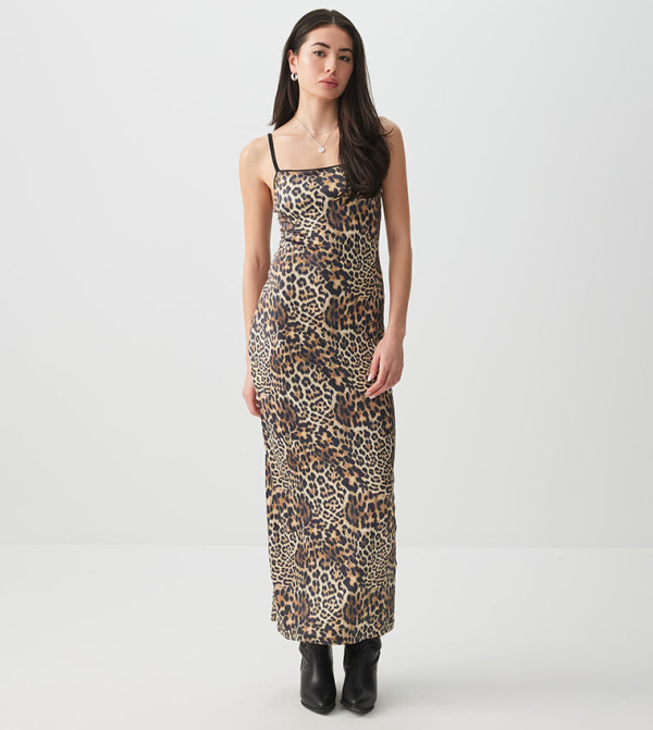 Ardene pretty-in-prints-w - Brown Casual Dresses