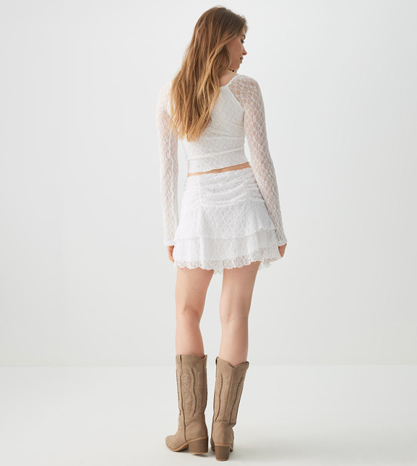 Ardene Clothing - White Mini Skirts