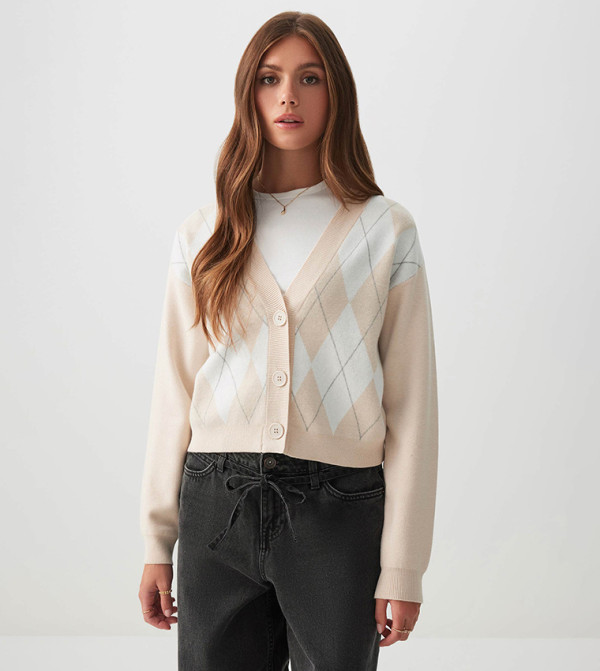 Ardene Ardene - Beige Cardigans