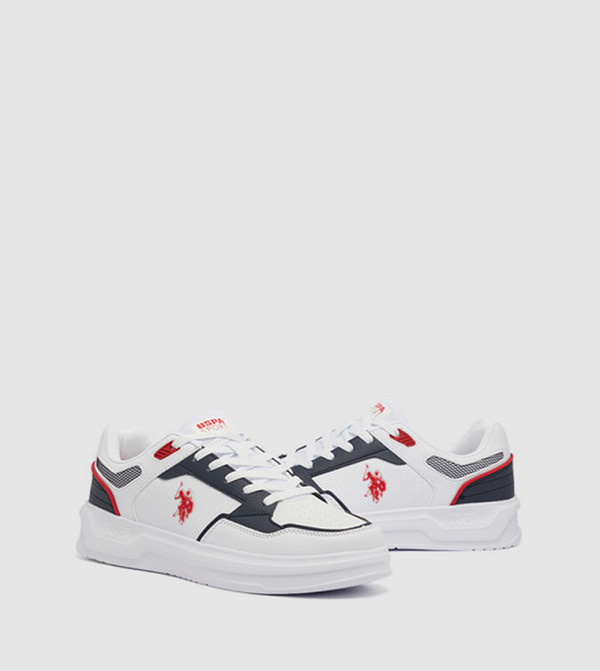 U.S. Polo Assn. U.S. POLO ASSN. - White Low Top