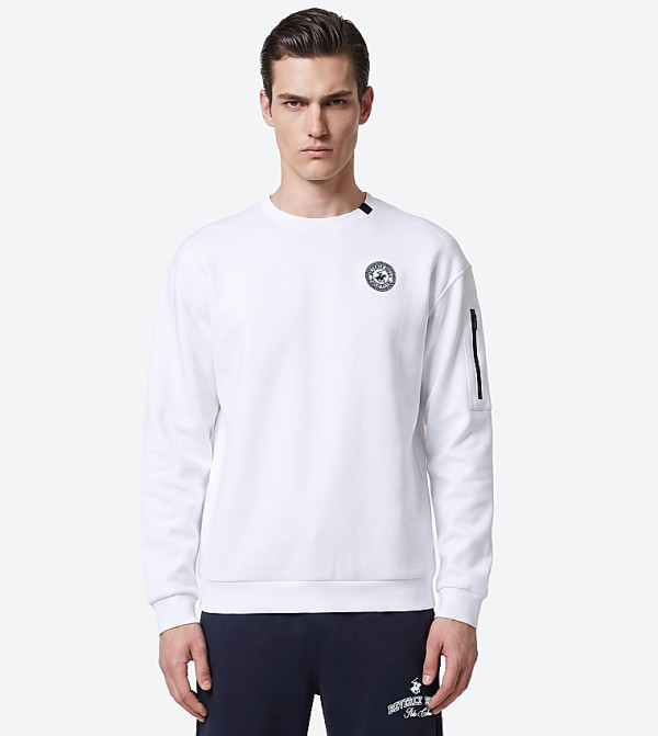 Beverly Hills Polo Club  Sweatshirts - White Sweatshirts