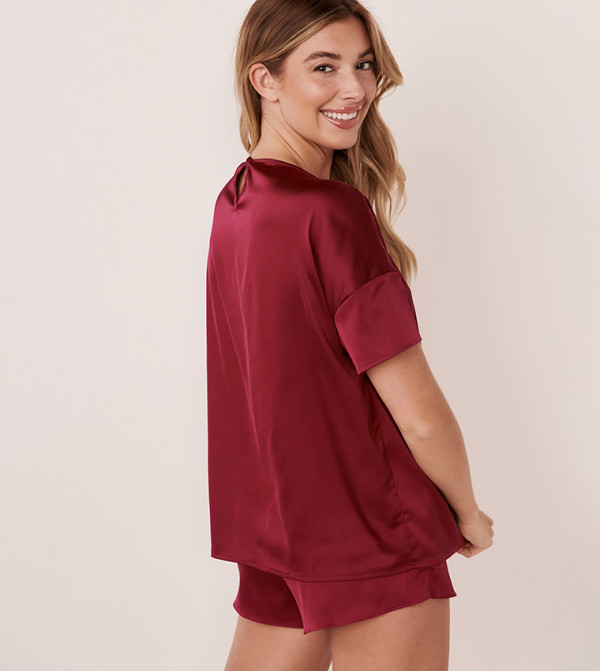 La Vie en Rose  Sleepwears & Loungewears - Red Sleep Tops & Tees