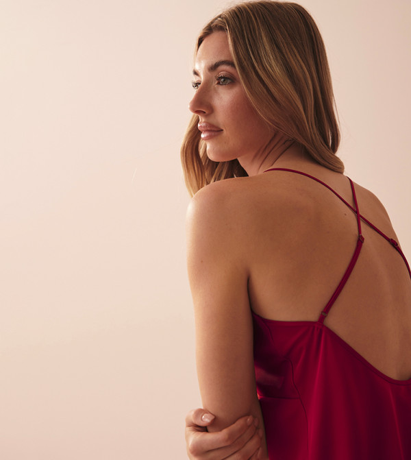 La Vie en Rose  Clothing - Red Sleep Tops & Tees