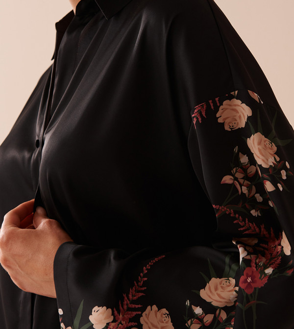 La Vie en Rose pretty-in-prints-w - Black Tops
