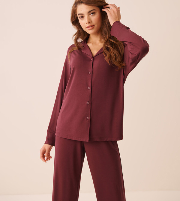 La Vie en Rose La Vie en Rose - Burgundy Tops
