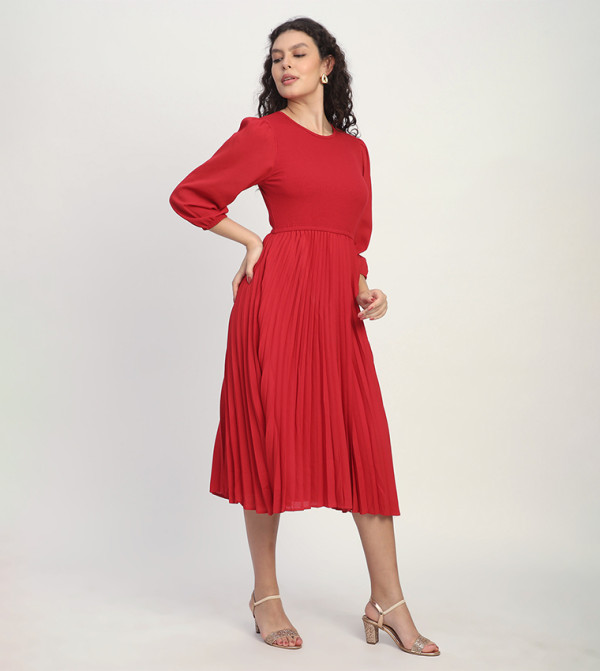 Beverly Hills Polo Club  Clothing - Pink Midi Dresses