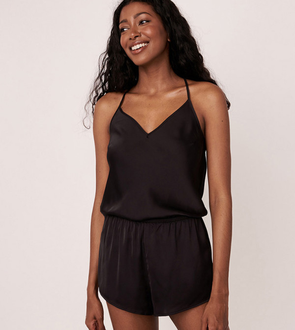 La Vie en Rose  - Black Rompers