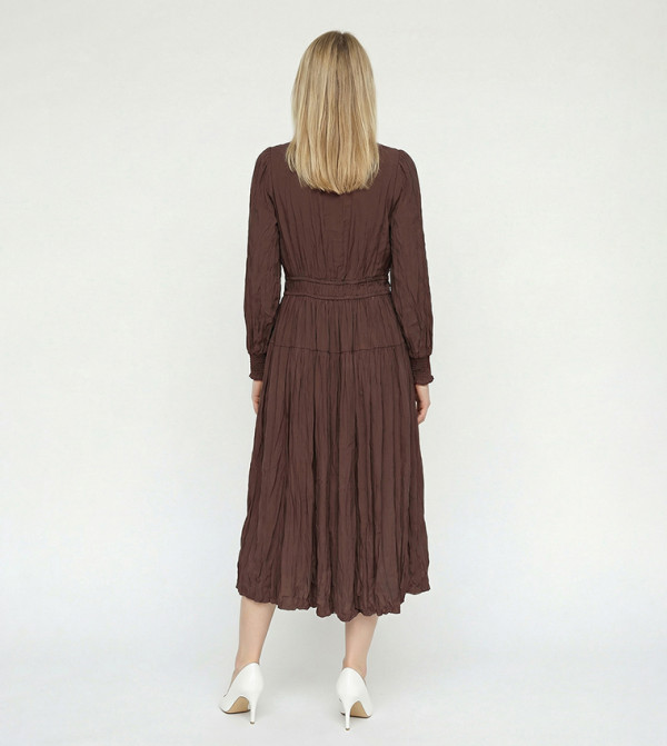 Beverly Hills Polo Club  Casual Dresses - Brown Midi Dresses