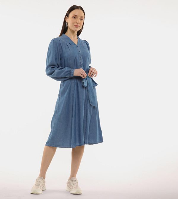 بيفرلي هيلز بولو كلوب  فساتين كاجوال - أزرق Midi Dresses