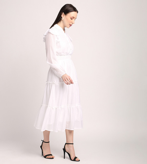 Beverly Hills Polo Club  Dresses - White Midi Dresses
