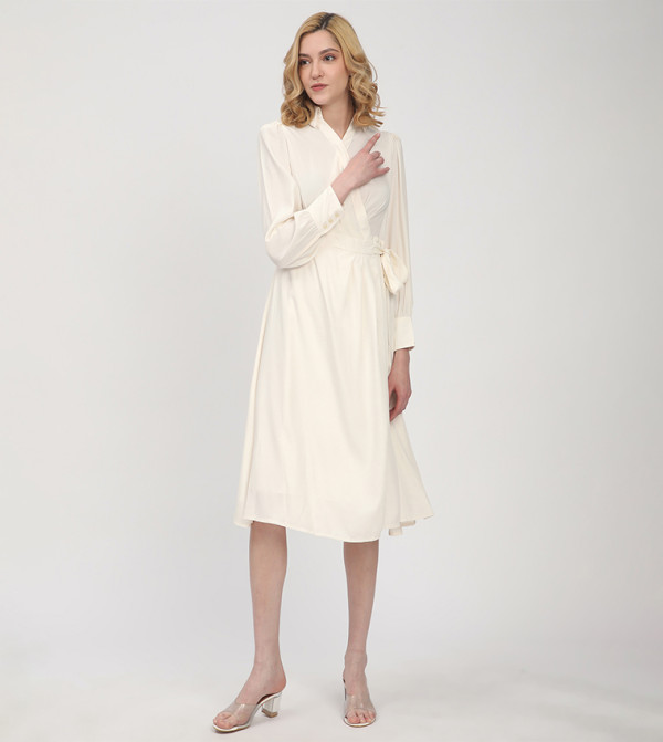 Beverly Hills Polo Club Dresses - Off White Midi Dresses