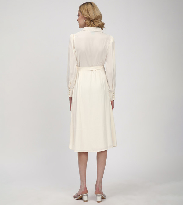 Beverly Hills Polo Club Dresses - Off White Midi Dresses