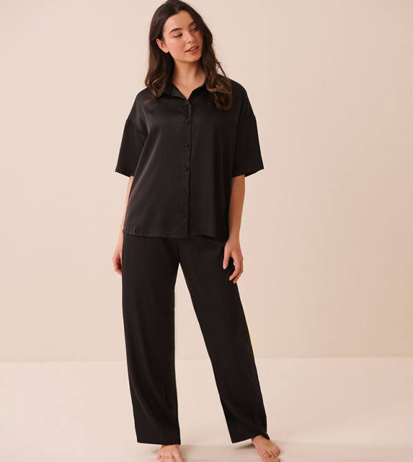 لافي ان روز  ملابس نوم - أسود Pyjama Set