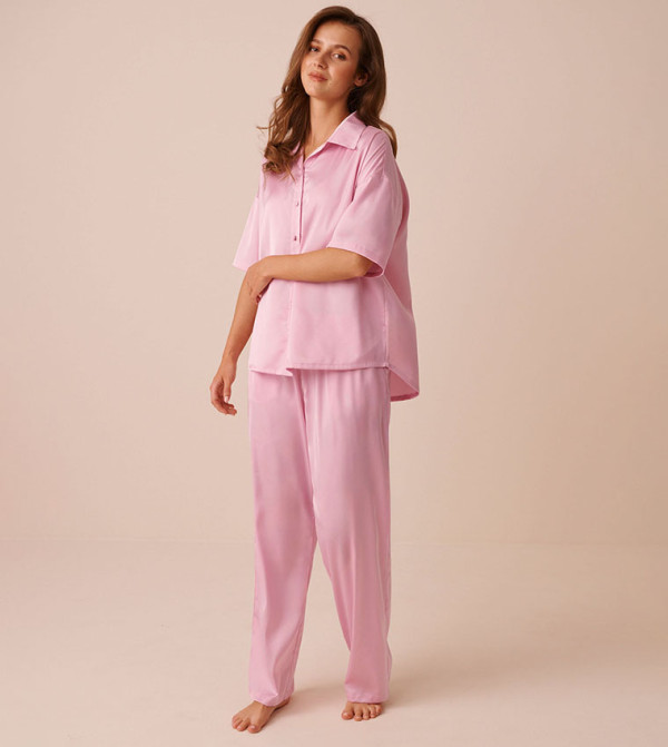 La Vie en Rose  Clothing - Pink Pyjama Set
