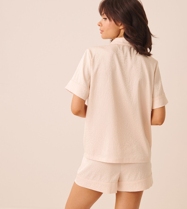La Vie en Rose  Pyjama Set - Cream Pyjama Set