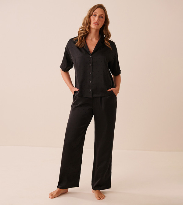 لافي ان روز  ملابس - أسود Pyjama Set