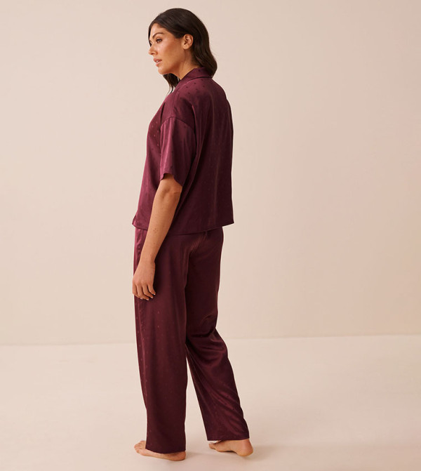 La Vie en Rose La Vie en Rose - Wine Pyjama Set