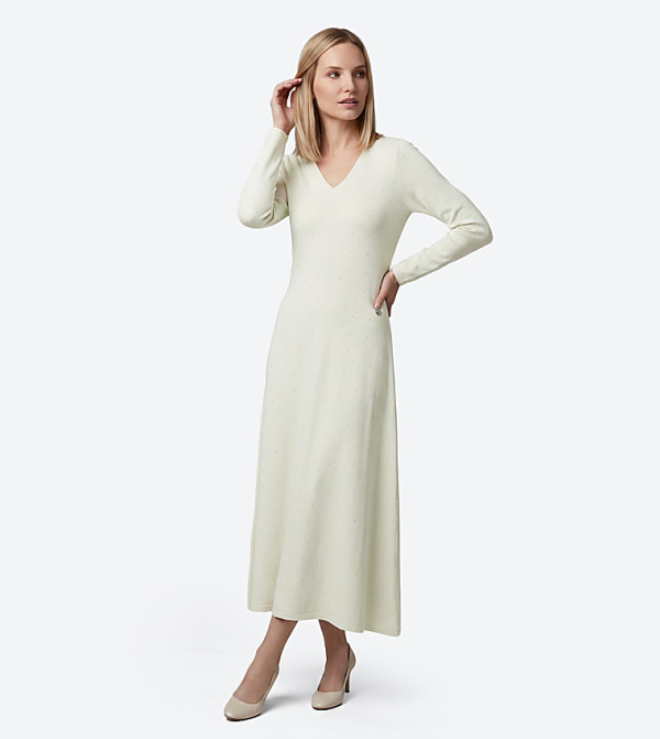 بيفرلي هيلز بولو كلوب  فساتين ميدي  - أوف وايت  Midi Dresses
