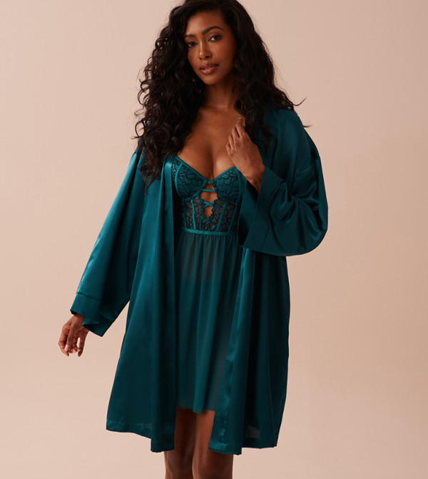 لافي ان روز  ملابس نوم - أخضر Night Robes & Kimonos