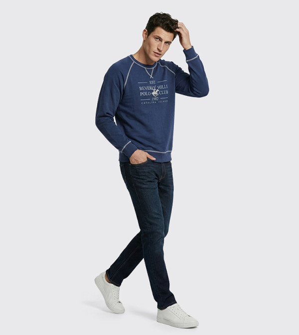 Beverly Hills Polo Club  Hoodies & Sweatshirts - Navy Sweatshirts
