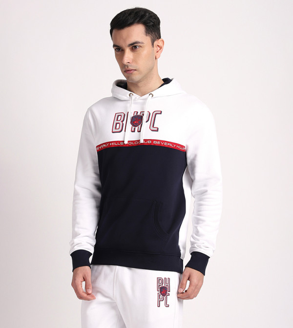 Beverly Hills Polo Club  Hoodies - White Hoodies