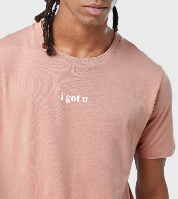 F5  - Pink Casual T-Shirts