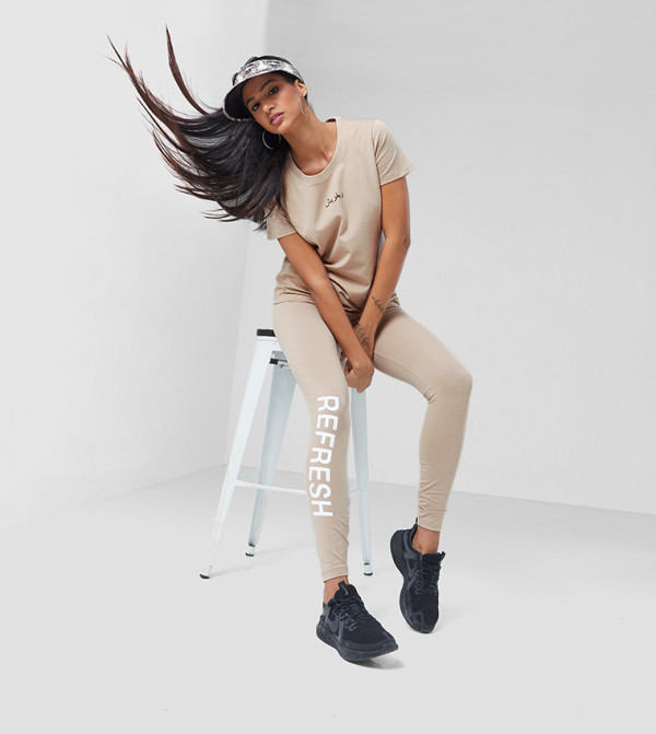 F5 Leggings - Beige Tights