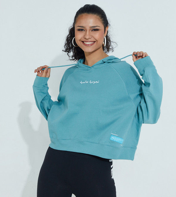 F5 al-lounge-essentials - أزرق Fashion Hoodie