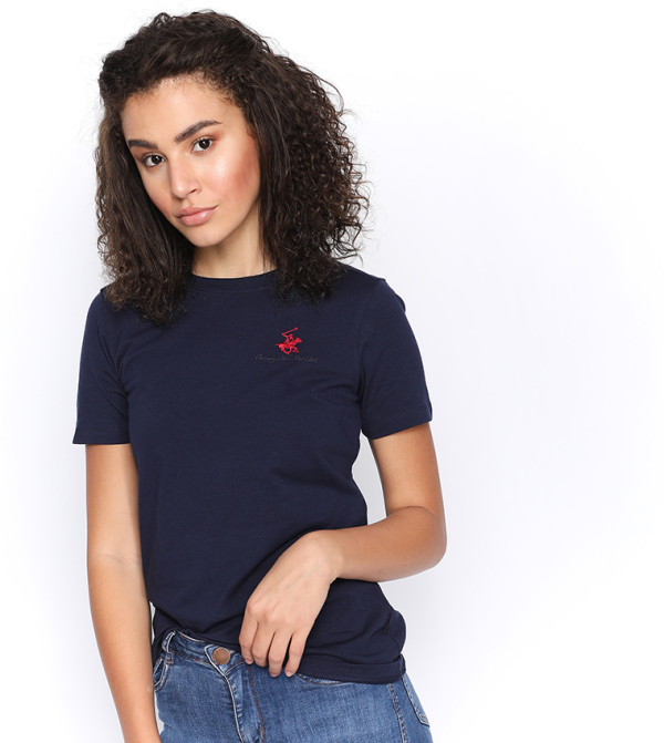 Beverly Hills Polo Club  Clothing - Navy Casual T-Shirts