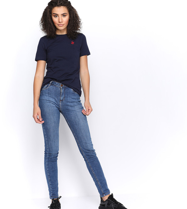Beverly Hills Polo Club  Clothing - Navy Casual T-Shirts