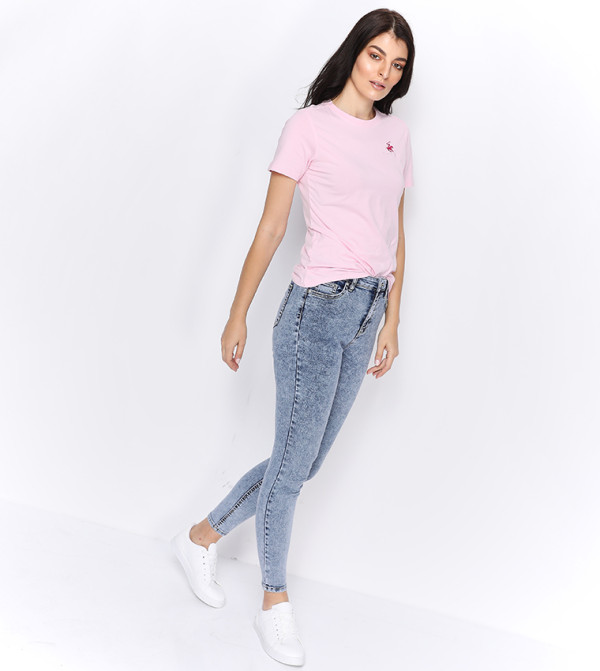 Beverly Hills Polo Club clothing-store - Pink Casual T-Shirts